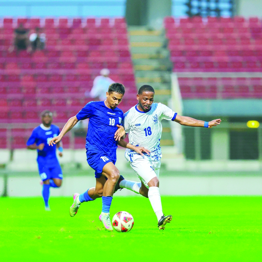 Al Nasr and Sur players in action