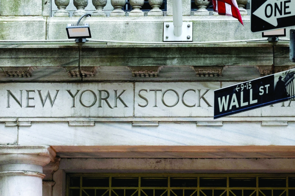 NYSE Wall Street entrance in New York City, United States. — Reuters