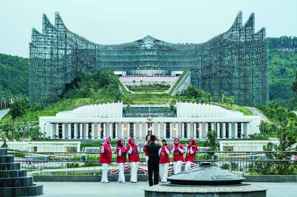 The Presidential Palace at Kusuma Bangsa Park in Ibu Kota Nusantara (IKN), the planned new capital of Indonesia, East Kalimantan. — AFP