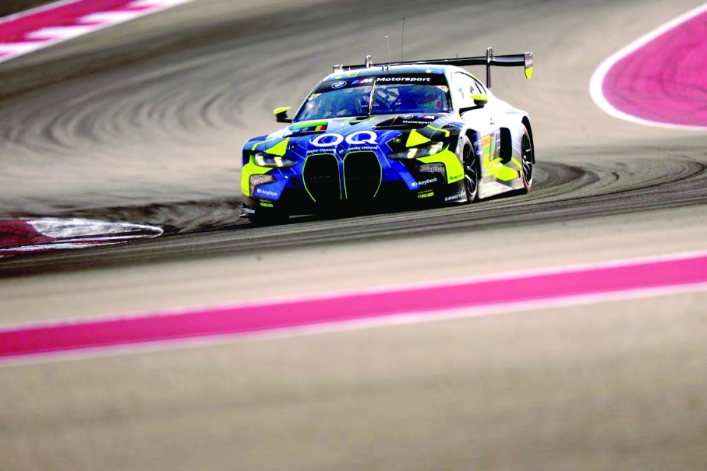 Ahmed al Harthy during the race