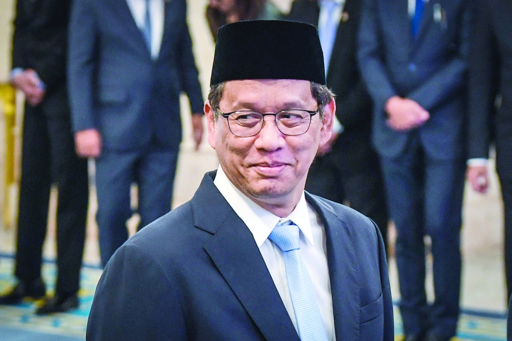 Indonesia newly appointed Finance Minister Purbaya Yudhi Sadewa attends his swearing-in ceremony at the Presidential Palace in Jakarta. — AFP