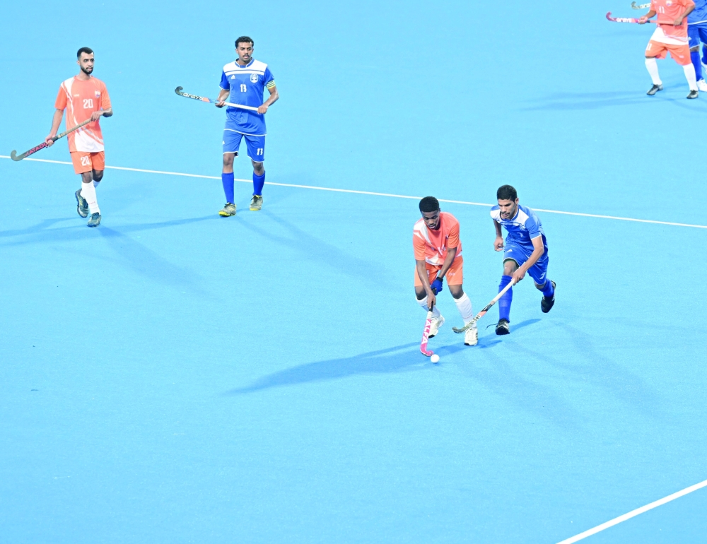 Action during the First Division Hockey League.