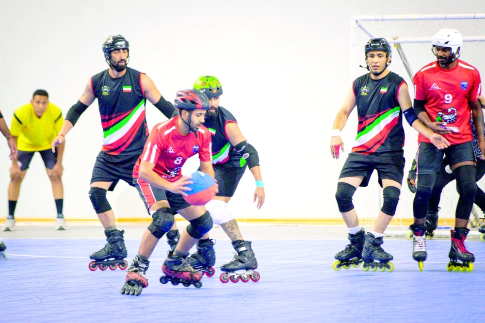 UAE's Scorpions in action with Iran’s Monsef team. — Marwan al Yaqoubi