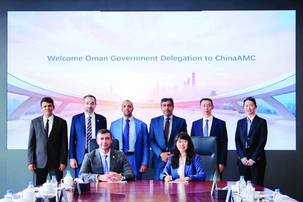 Representatives from Oman pictured during their visit to ChinaAMC’s head office in Beijing recently