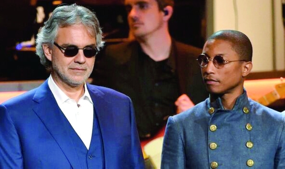 Pharrell Williams, Andrea Bocelli at free Vatican concert