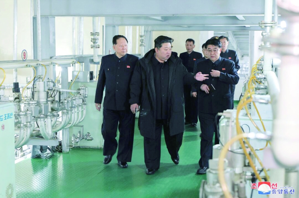 North Korean leader Kim Jong Un visits the country's nuclear material production base. — Reuters file photo