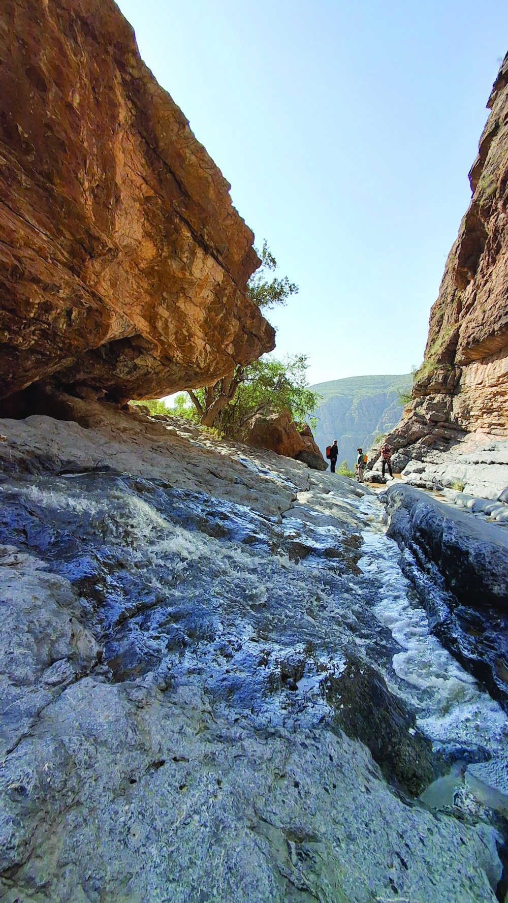 The thrill of creating a new canyon route in Wadi al Bawarid