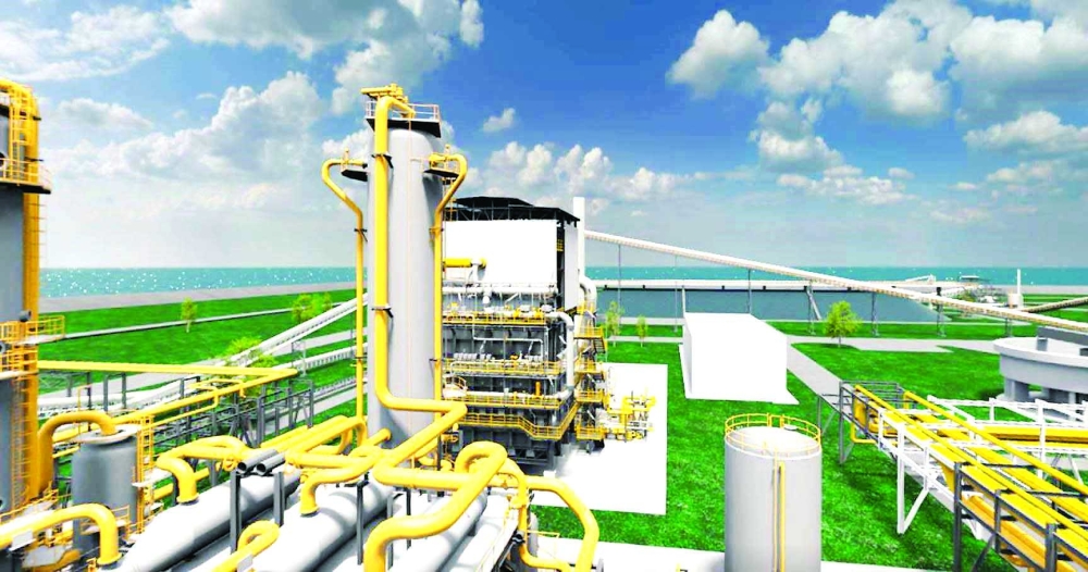 Illustrative image of the hydrogen-ready DRI plant, based on Tenova and Danieli’s Energiron technology, procured by Jindal Steel Duqm