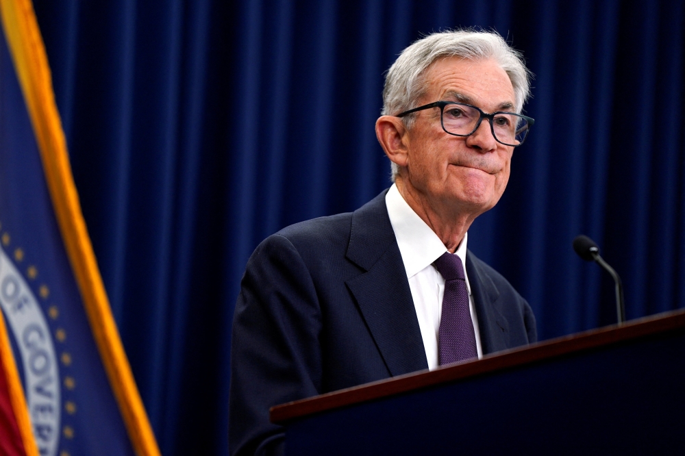 U.S. Federal Reserve Chair Powell attends a press conference in Washington