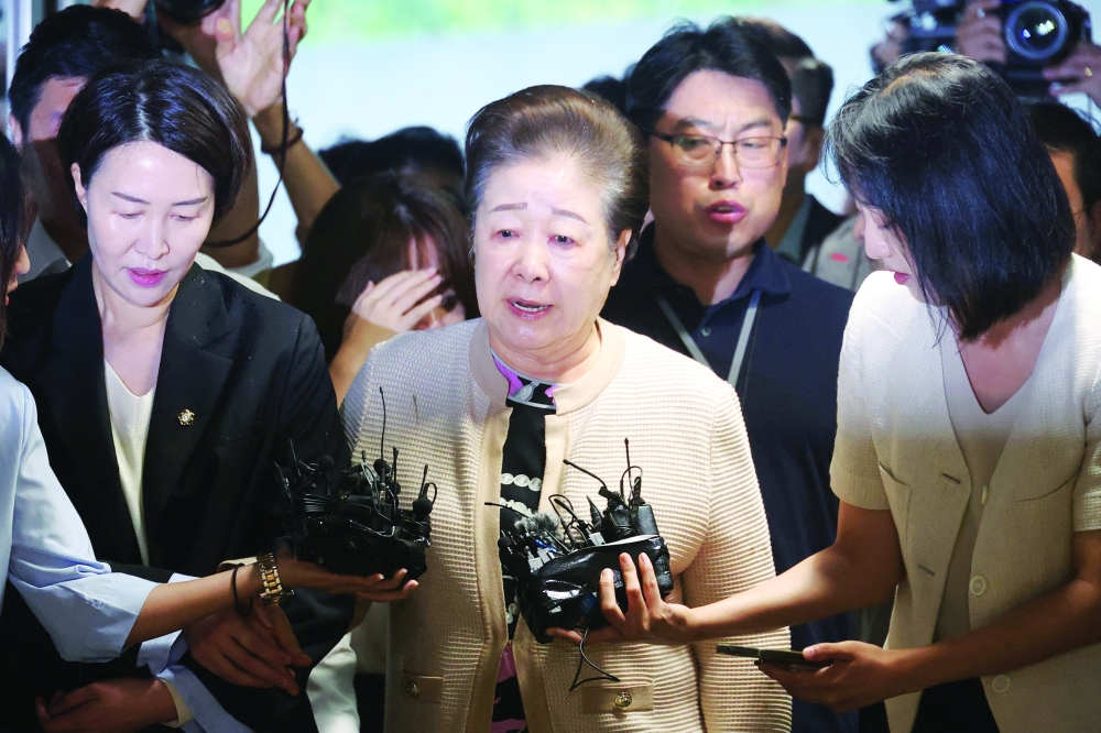 Han Hak ja arrives at the special prosecutors' office in Seoul, South Korea. - Reuters