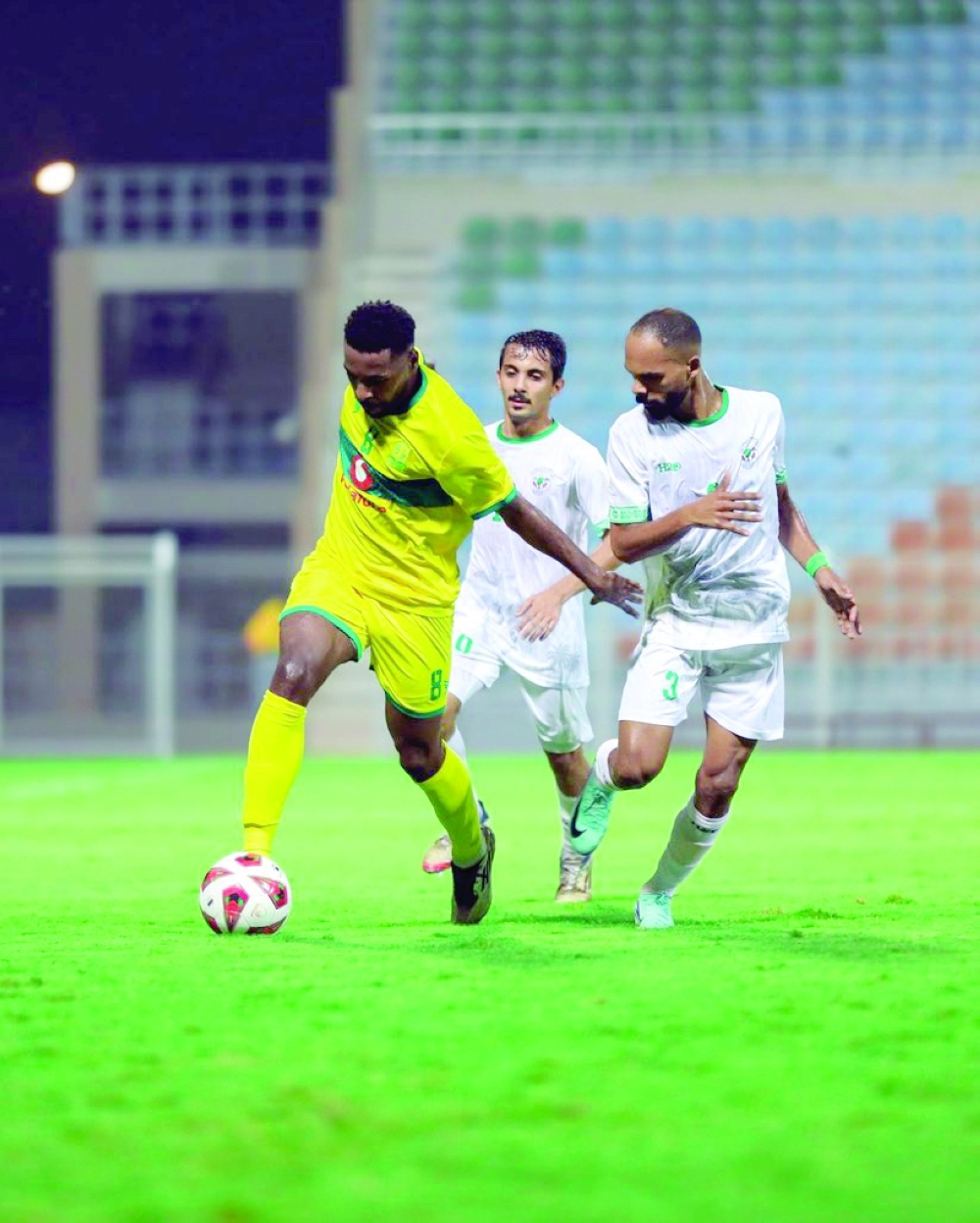 Seeb player controls the ball 