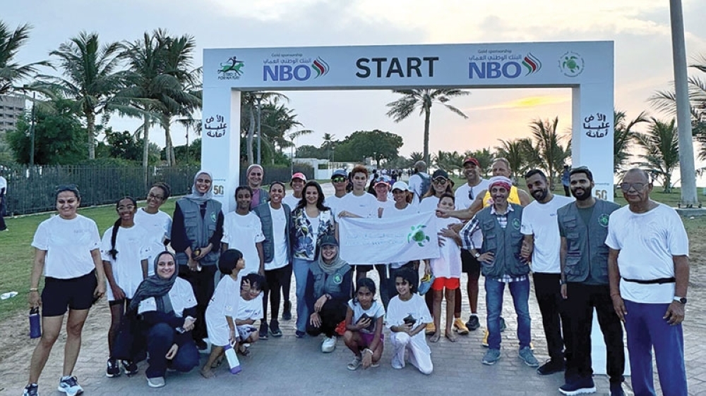 ESO's first-ever charity run took place at Al Qurum Beach