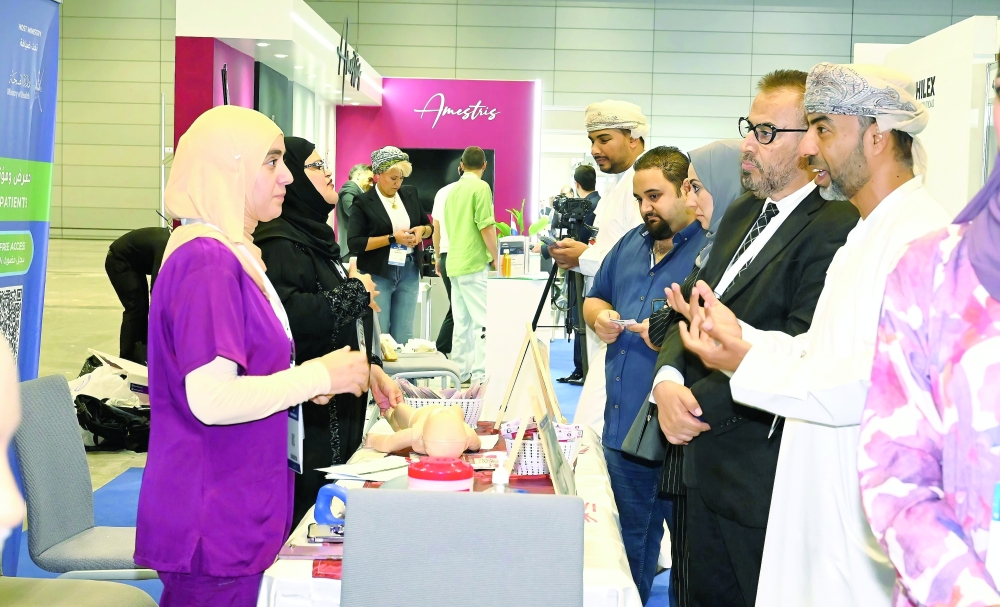 Oman Health Expo spotlights the growing health insurance sector. — Pictures by Shamsa Al Harthi