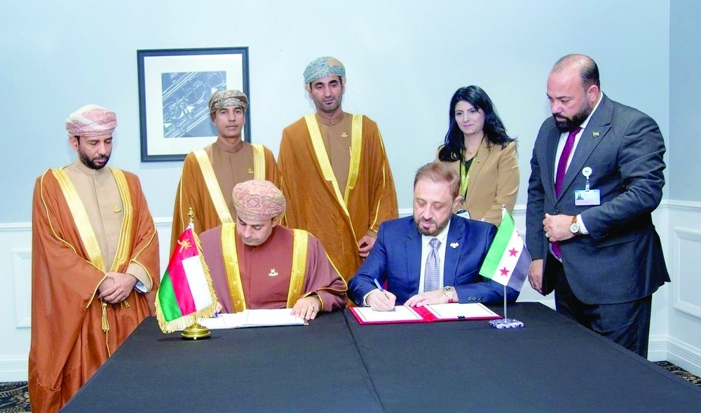 The agreements and MoU were signed on behalf of Oman by Eng Nayef bin Ali al Abri, Chairman of the Civil Aviation Authority. - ONA