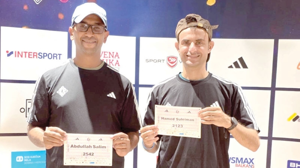 Omani athletes Hamed al Mahrouqi and Abdullah al Numani, successfully finished 21 km half marathon in Bosnia.
