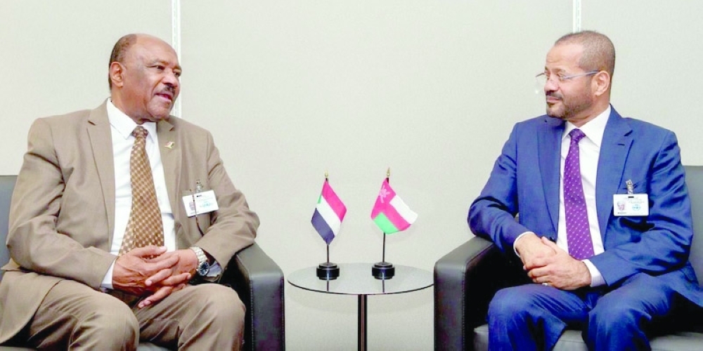 Sayyid Badr with Muhyiddin Salim Ahmed, Foreign Minister of Sudan. - ONA