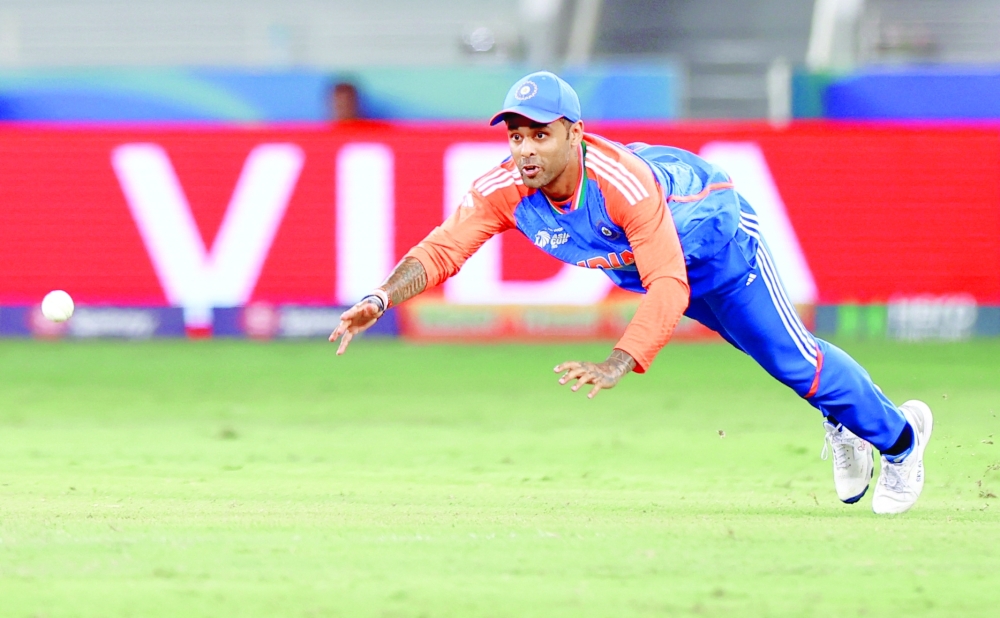  India's Suryakumar Yadav in action. — Reuters