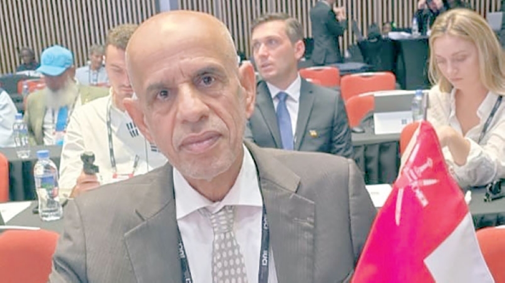 Saif al Rushaidi during his participation in the UCI meeting