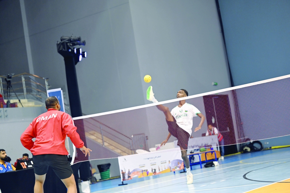 In the sepaktakraw singles event, Faisal al Harthy won gold.