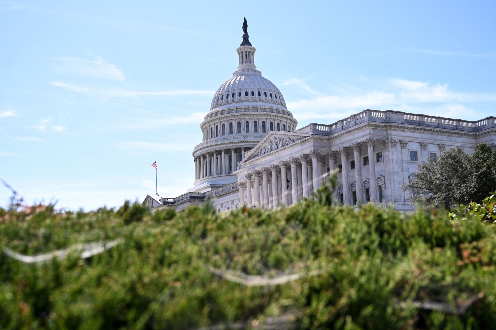 Capitol Hill is seen on the third day of the US government shutdown in Washington