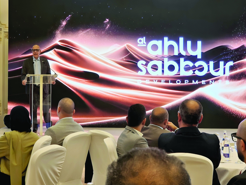  Eng Ahmed Sabbour, Chairman and Managing Director of Al Ahly Sabbour Developments.