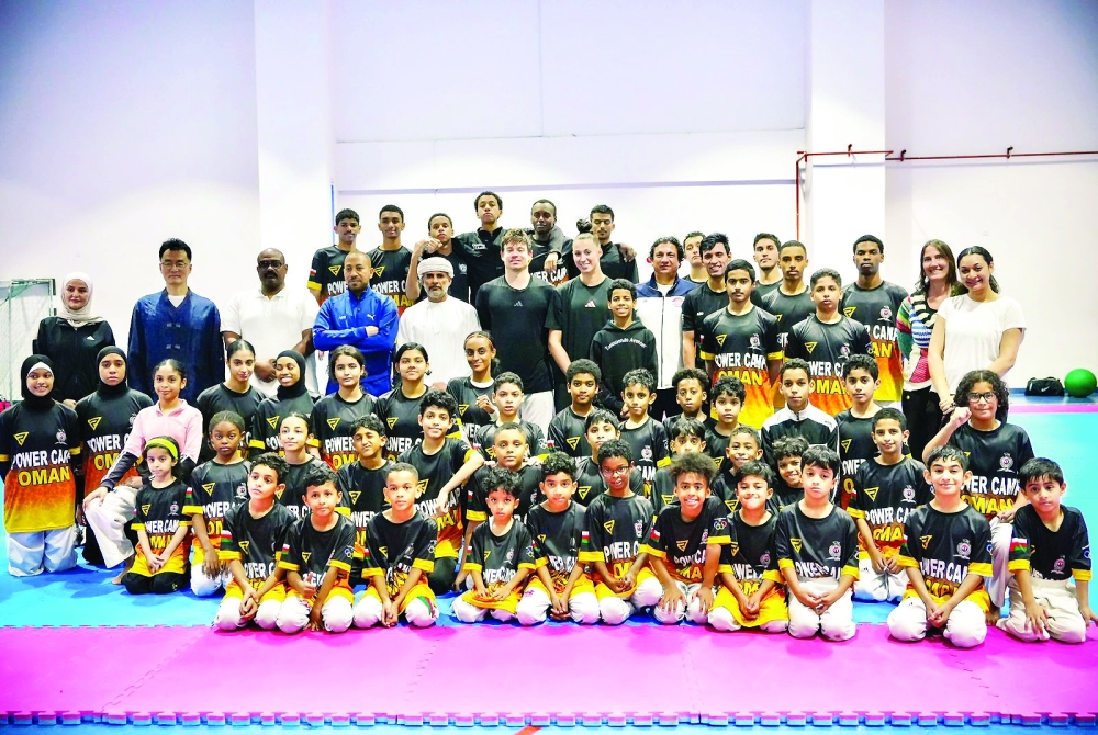 Winners of the 'Power Camp Oman: Taekwondo', held at A’soud Global School in Al Seeb.