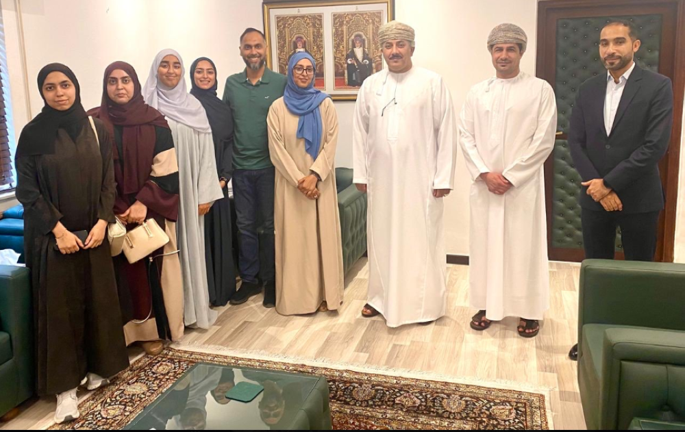 Omama al Lawati was received at the Oman embassy in Jordan by the Ambassador Sheikh Fahd bin Abdulrahman al Ojaili
