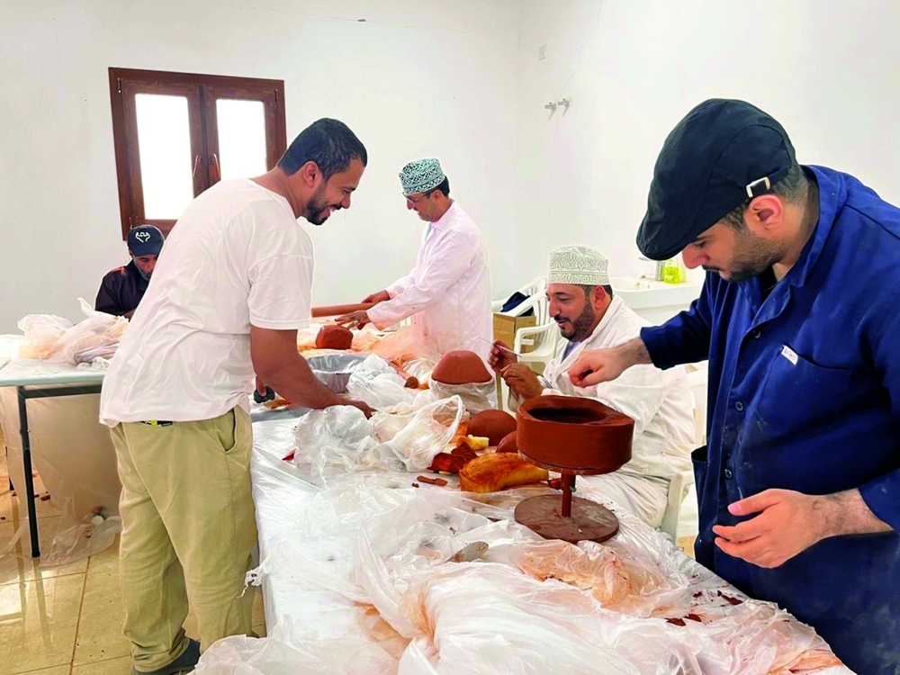 The camp brought together artists, potters and academics from across Oman