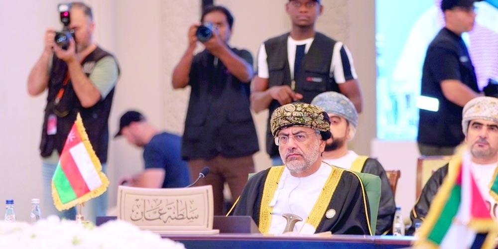 The Omani delegation was headed by Dr Said bin Mohammed al Saqri, Minister of Economy. - ONA