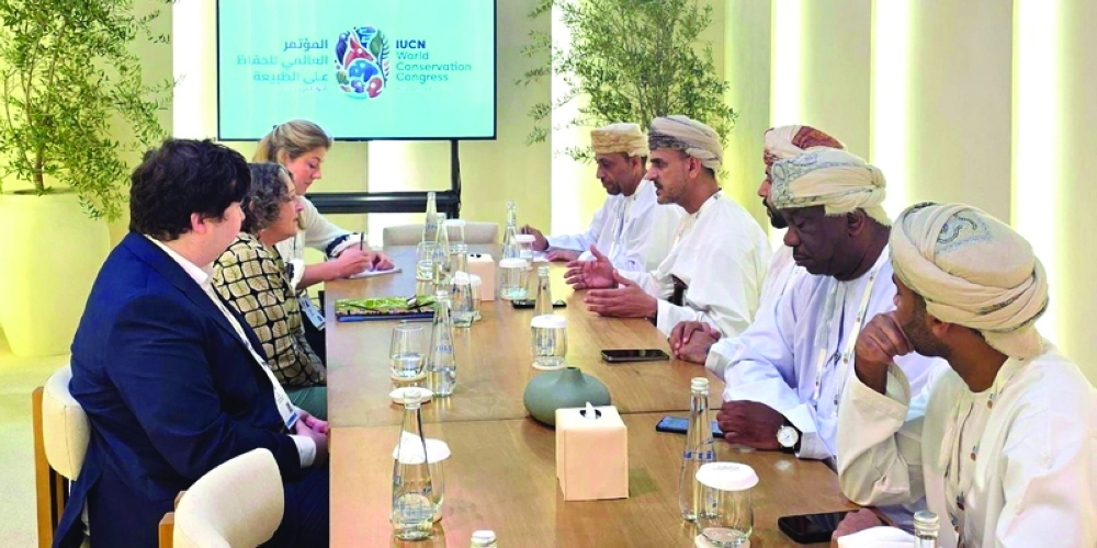 Dr Abdullah bin Ali al Amri at the UNEA meet in the UAE