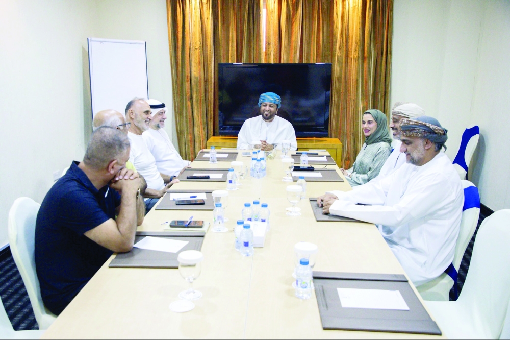 OVA Chairman Eng Ibrahim al Maqbali met the main umpiring committee. 