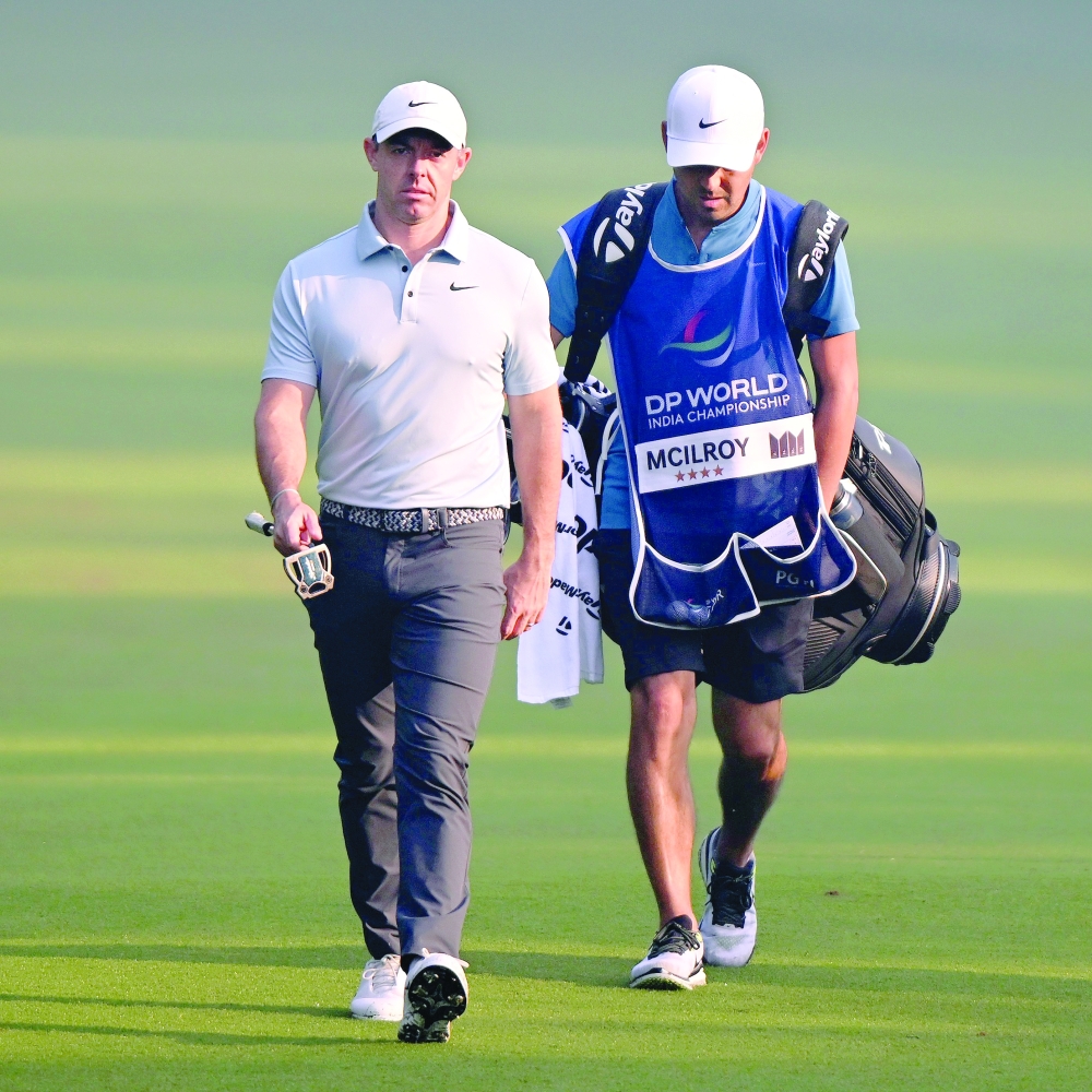Rory McIlroy left the driver out of his bag as he made his debut in India with a three-under 69.