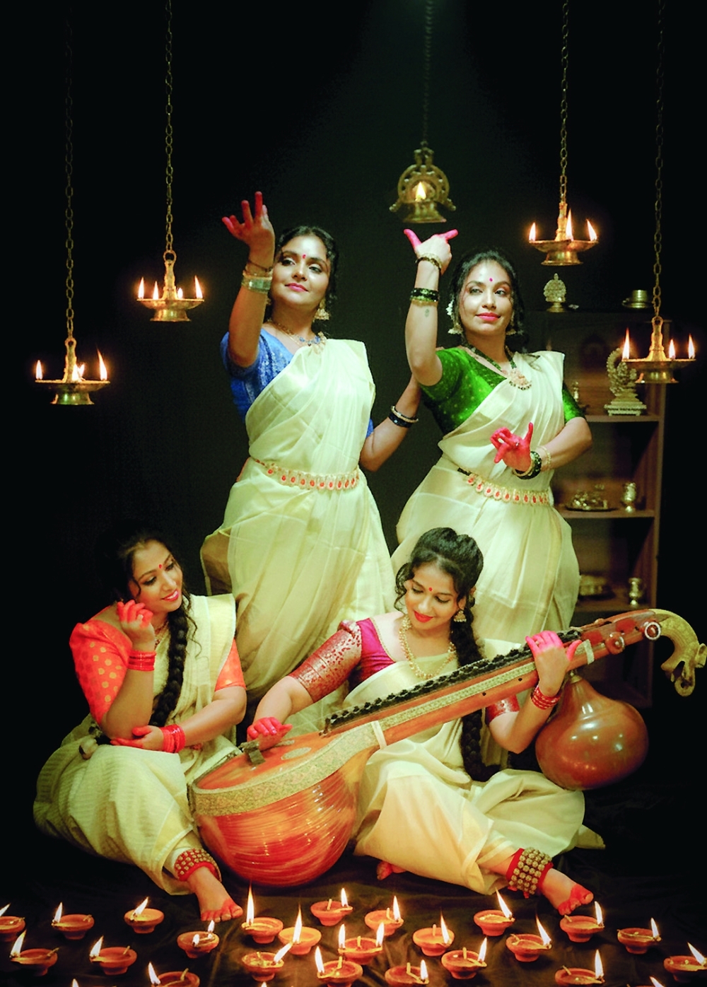 
Expatriates celebrate Diwali with lamps, colours, sweets and music. — Photo by Gangesh Vadakkethil 