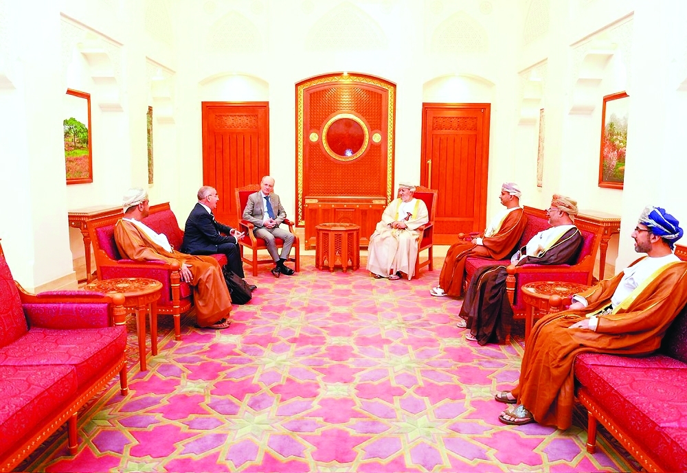 Sayyid Mohammed bin Sultan al Busaidy holds talks with Stefan Blättler