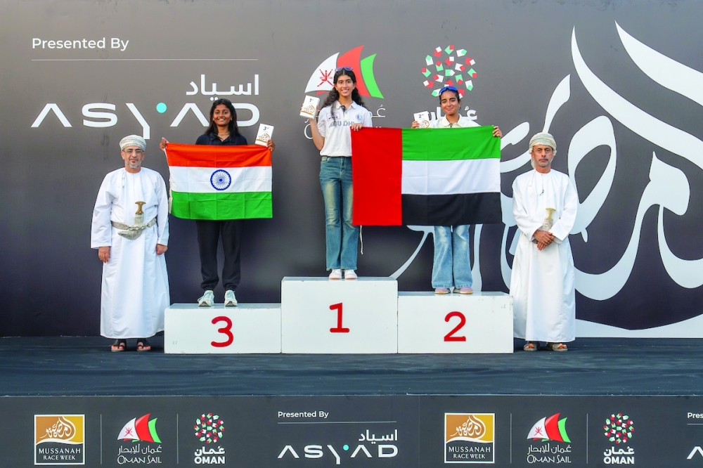 ILCA 4 Girls winners.