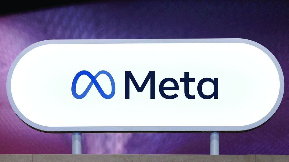The logo of Meta is seen at Porte de Versailles exhibition centre in Paris. — Reuters file photo