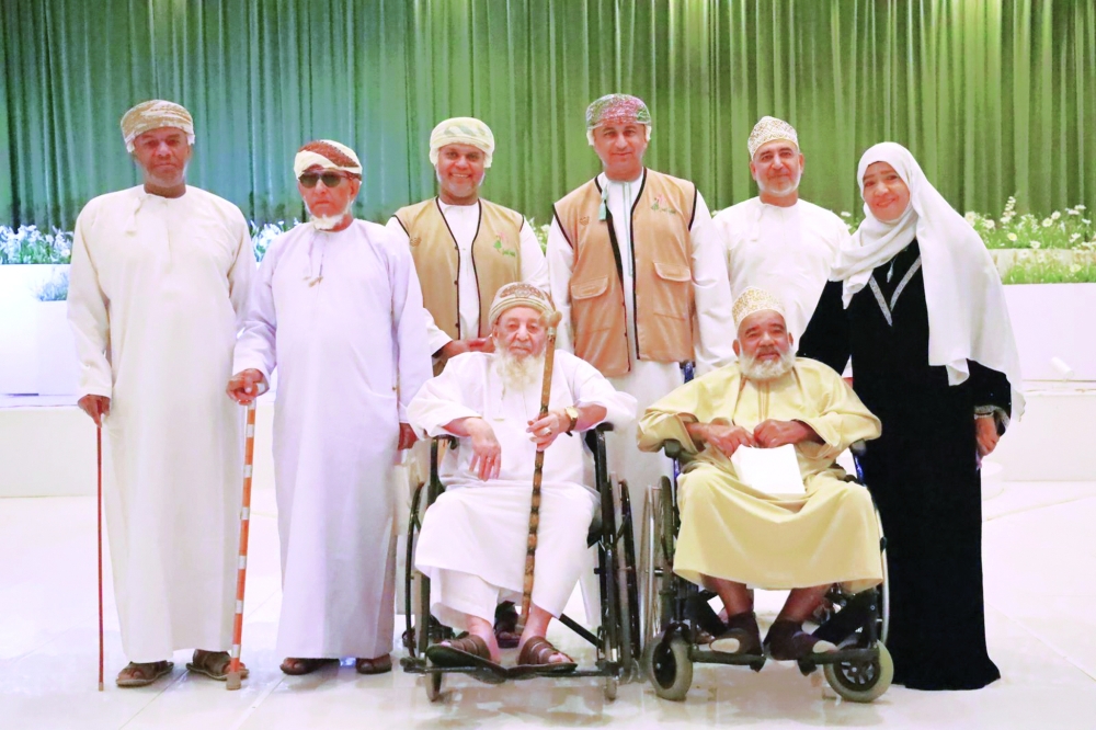Jokha al Farsi with the elderly