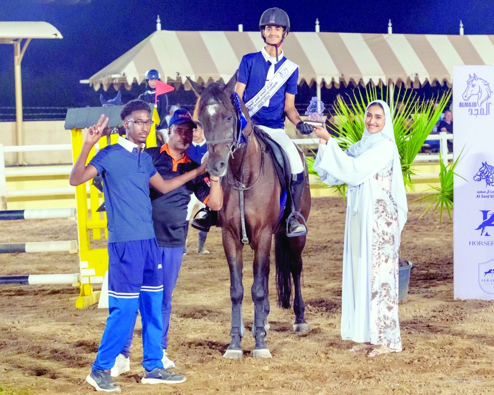 In the 50 cm category, Abdulrahman al Wahibi from Al Asayel Stables claimed first place.