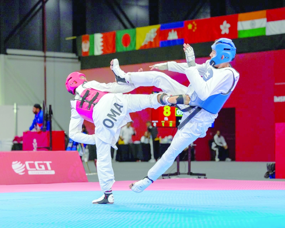 Adel bin Khalifa al Wahaibi, head coach of the taekwondo team, expressed his relative satisfaction with the team’s technical performance.
