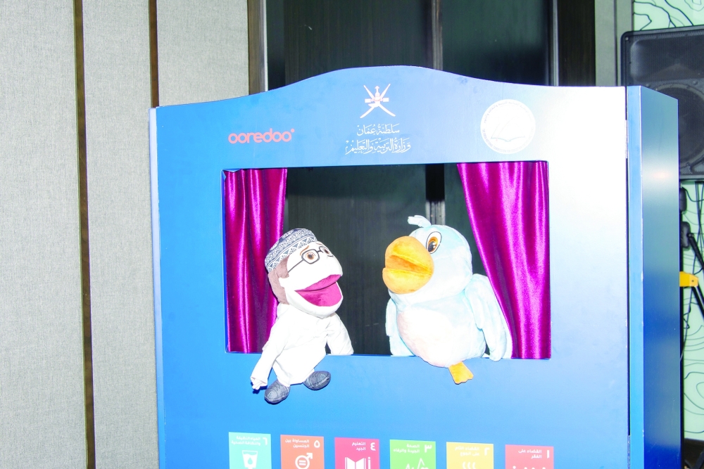 The mobile puppet theatre incorporates environmental themes and locally inspired puppet characters