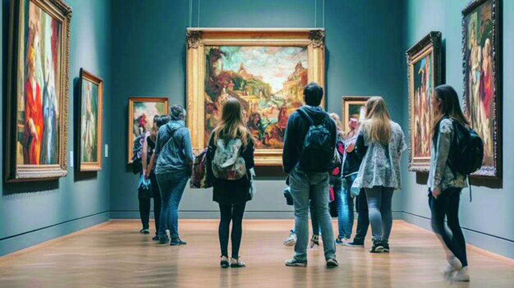 Viewing art in galleries can provide immediate stress relief