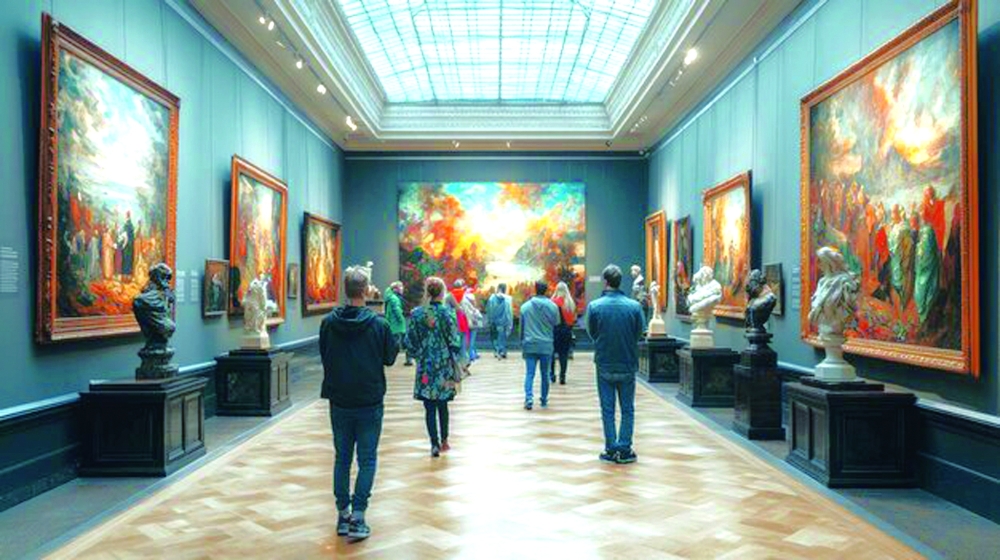 Viewing art in galleries can provide immediate stress relief