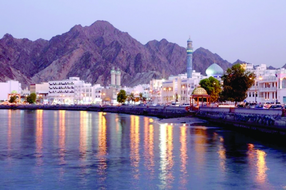 Muttrah Corniche by night