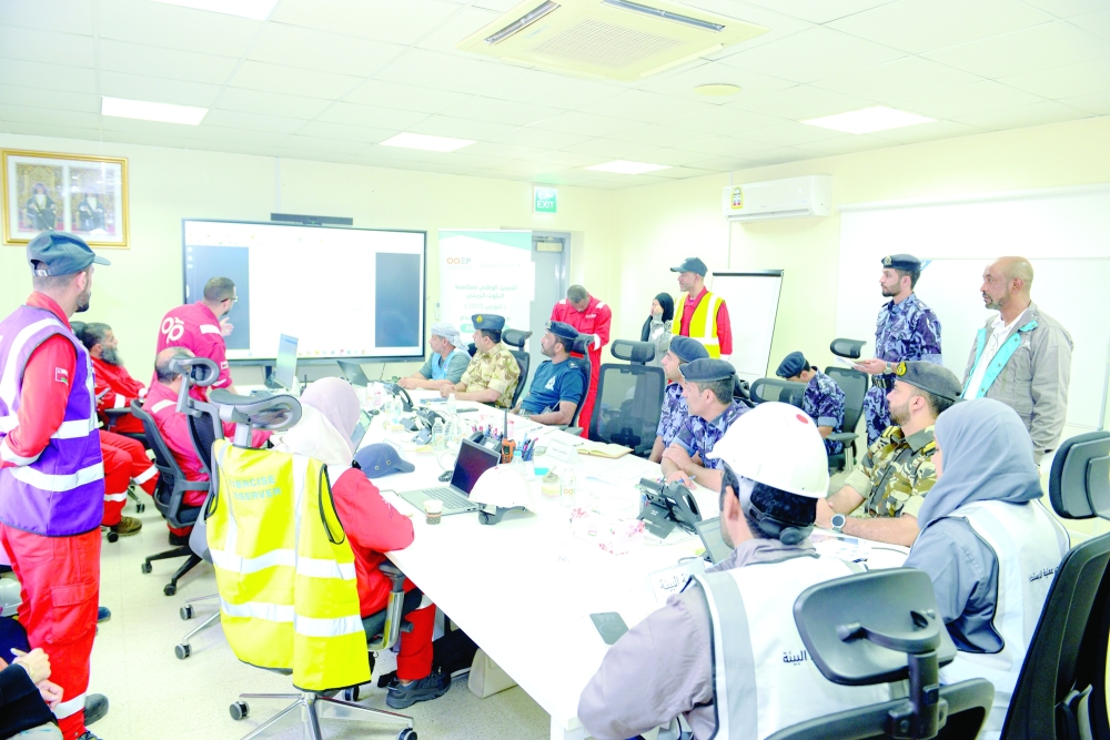 The exercise aims to activate the principle of unified command and control in managing marine environmental incidents.