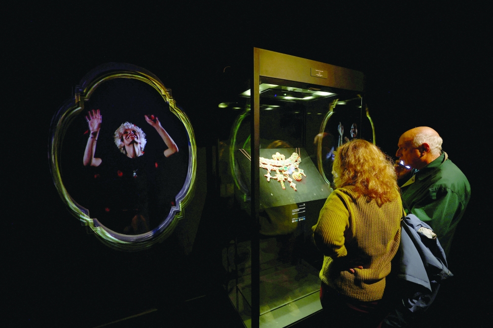 Visitors view the "Treasure of San Gennaro", a collection of more than 21,000 sacred and royal artefacts donated over seven centuries, at the Museum of the Treasure of San Gennaro. — Reuters