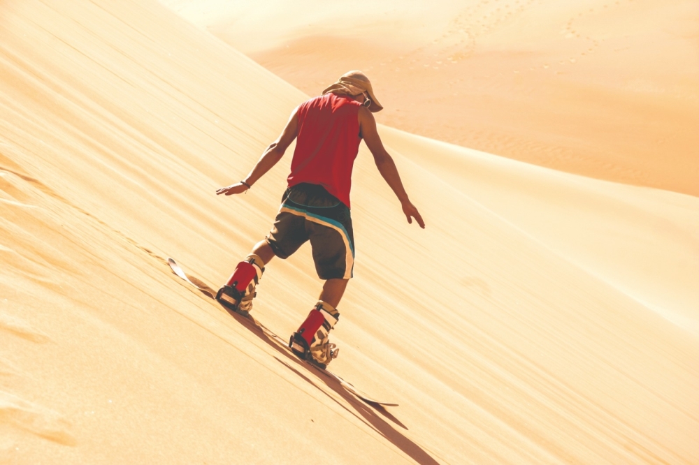 Sandboarding red-hot craze in Bidiyah
