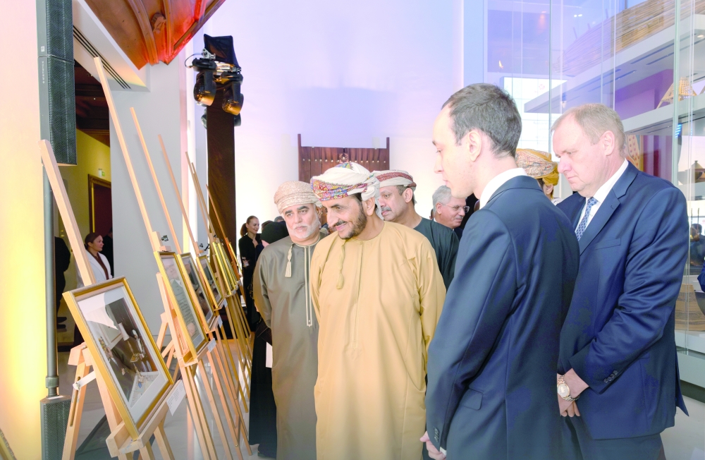 Shaikh Khalifa bin Ali al Harthy at the expo in the National Museum