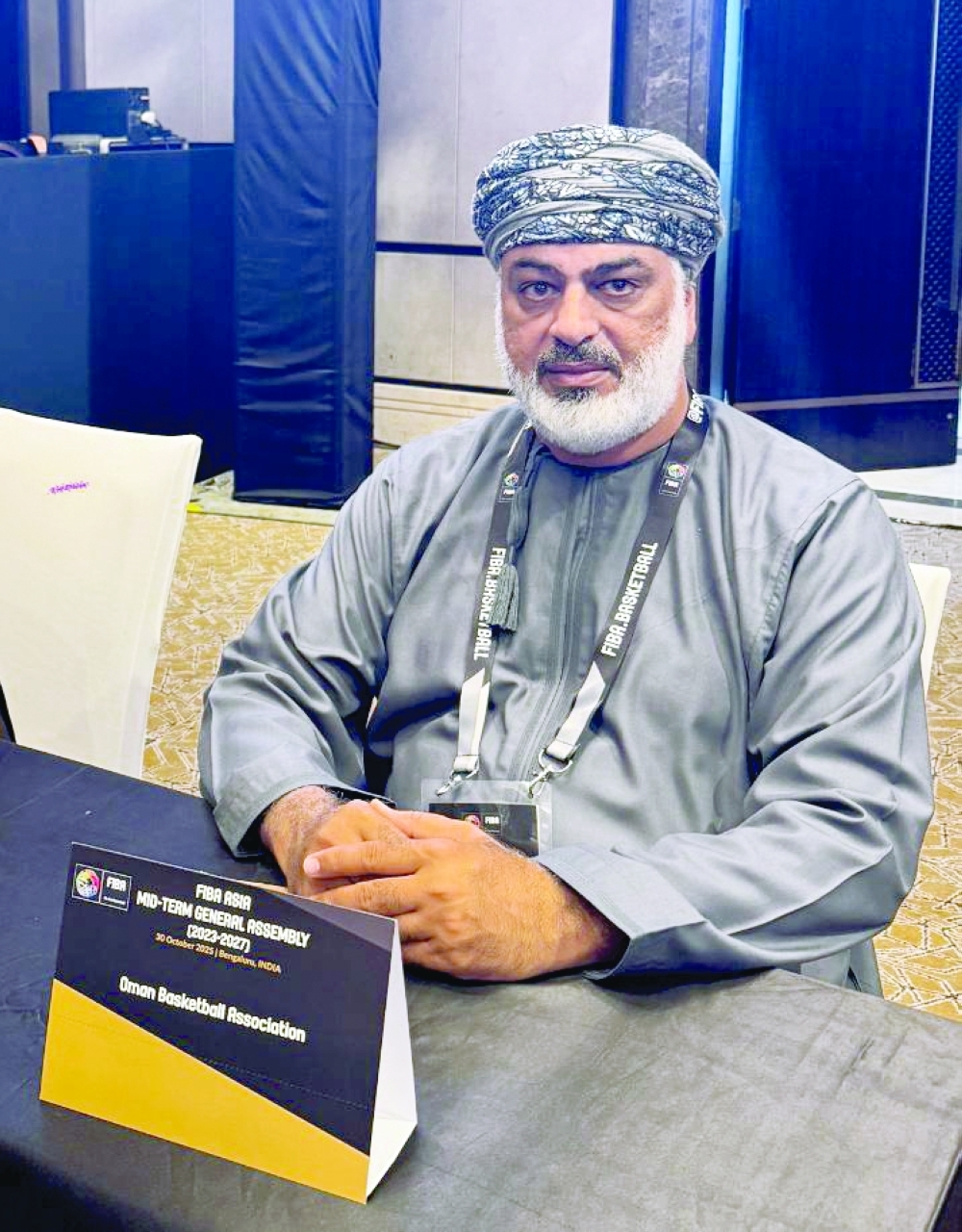 Eng Khalfan bin Saleh al Naabi, Chairman of Oman Basketball Association (OBA)