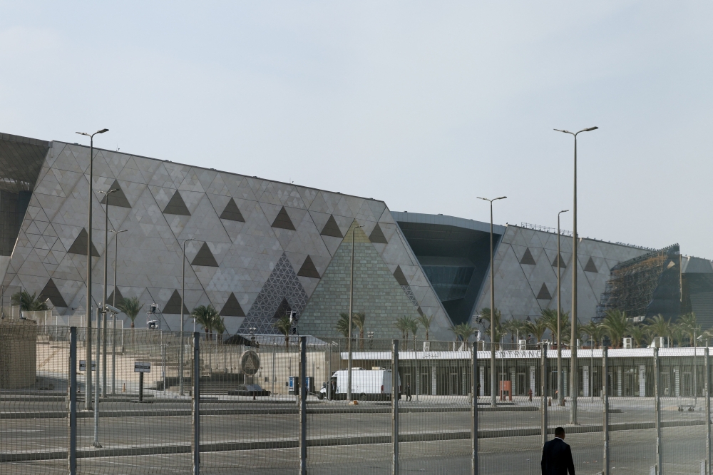 A general view before the official opening ceremony of the Grand Egyptian Museum (GEM), in Giza