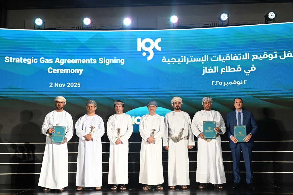 The strategic gas agreements were signed under the auspices of Sultan bin Salim Al Habsi, Minister of Finance